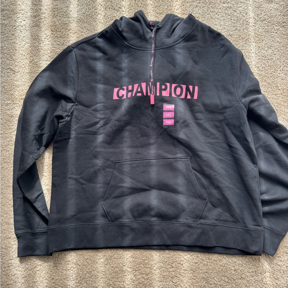 NWT Champion Women's Black Hoodie Size XXL
